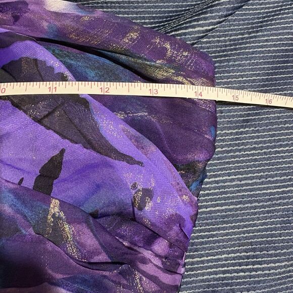 Jump Apparel Dress Womens 3/4 Strapless Purple Gown Prom Formal Beaded Y2K - Picture 8 of 11